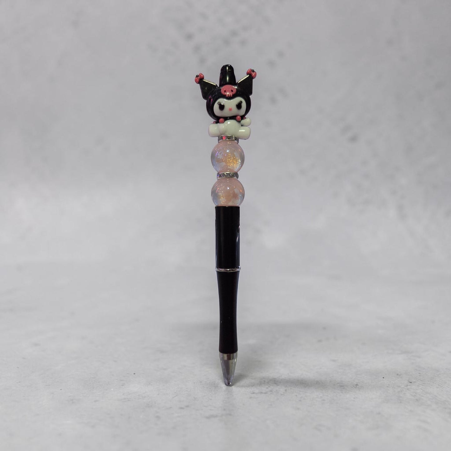 Black Kuku Beaded Pen