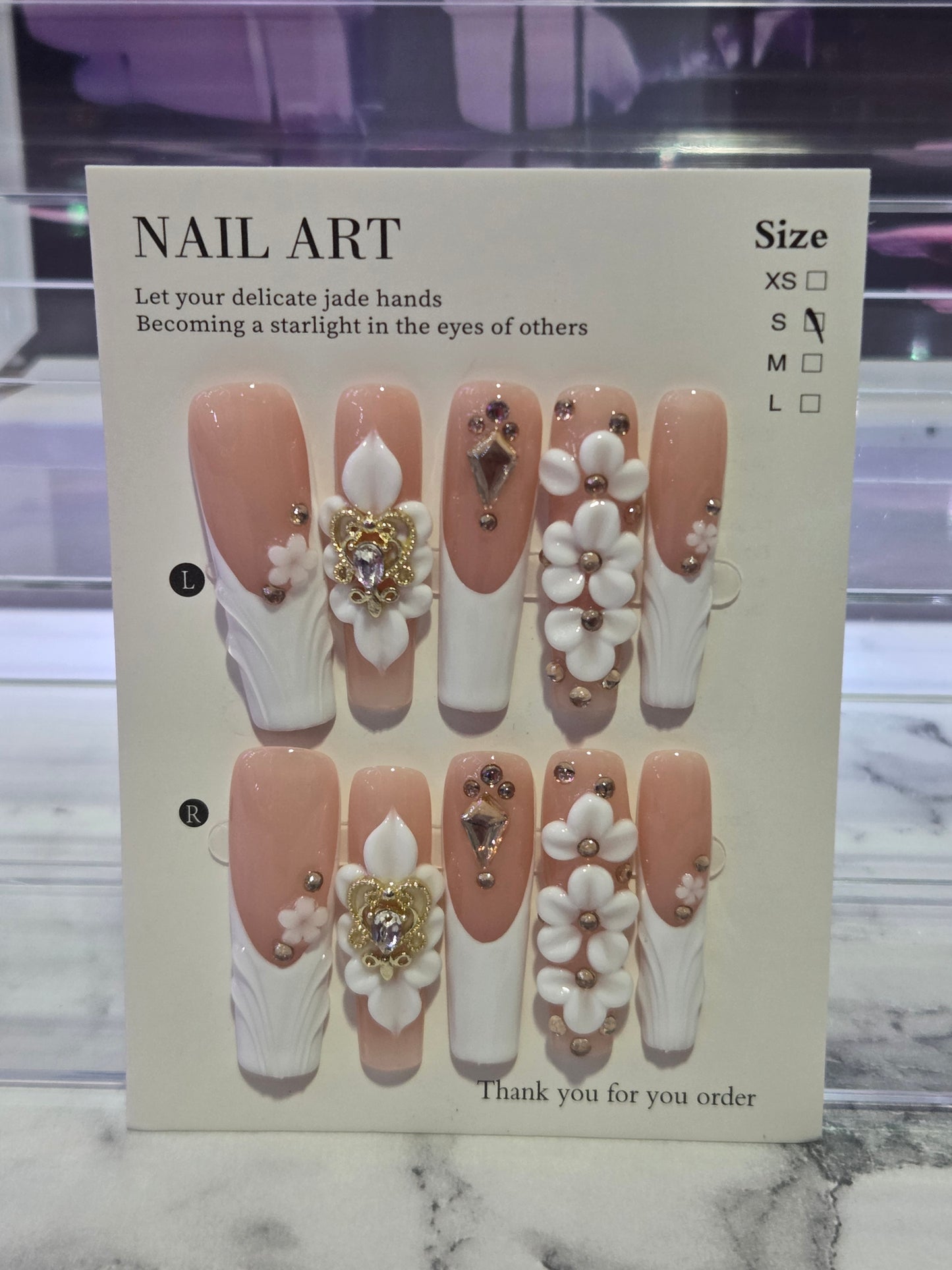 Super Long White French Tip Coffin