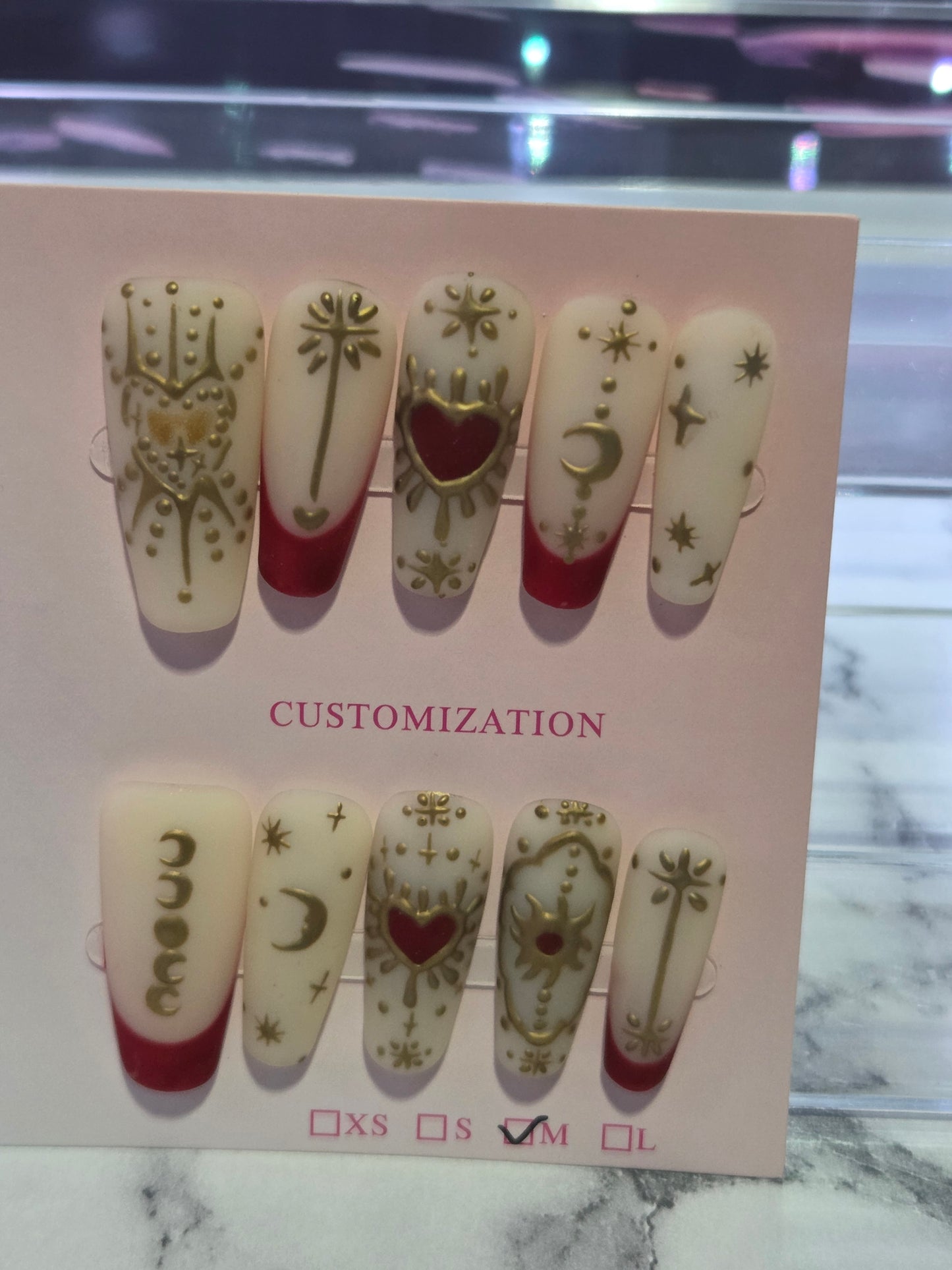 Red French Coffin Celestial Set