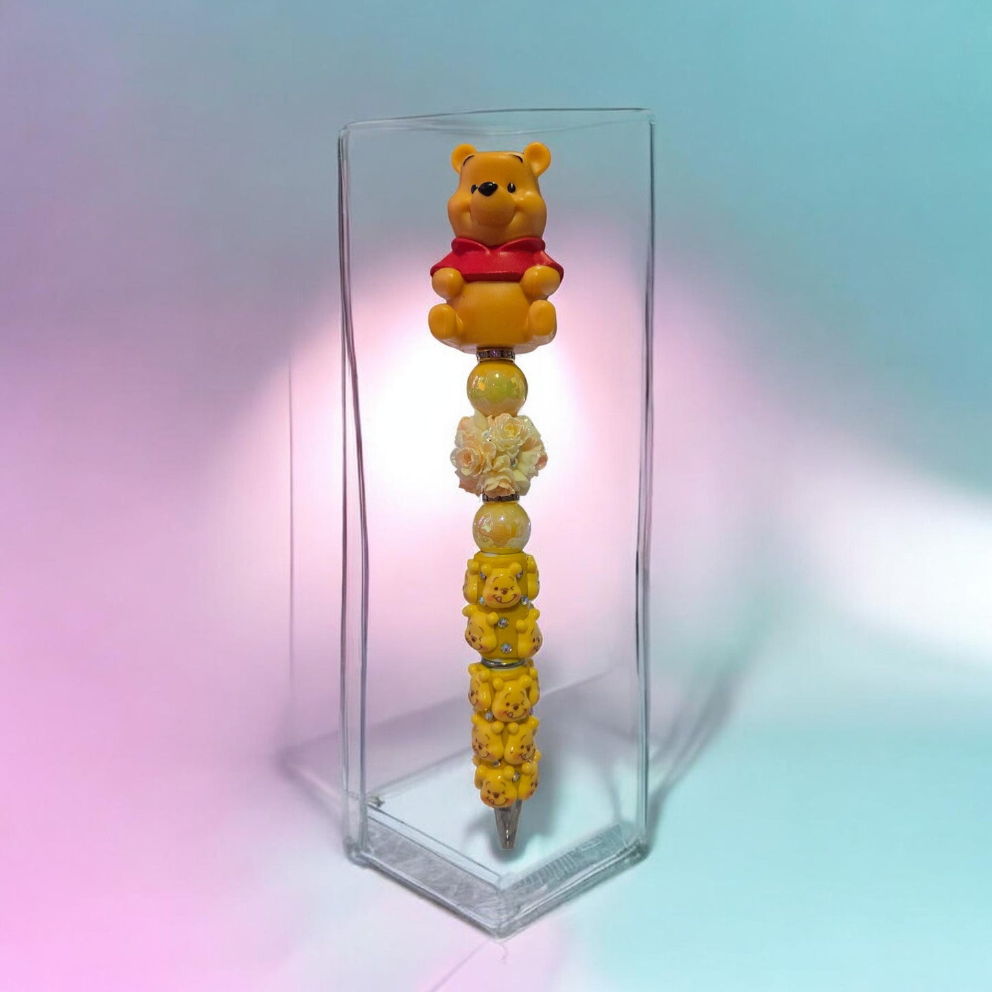 Yellow Bear Beaded Pen