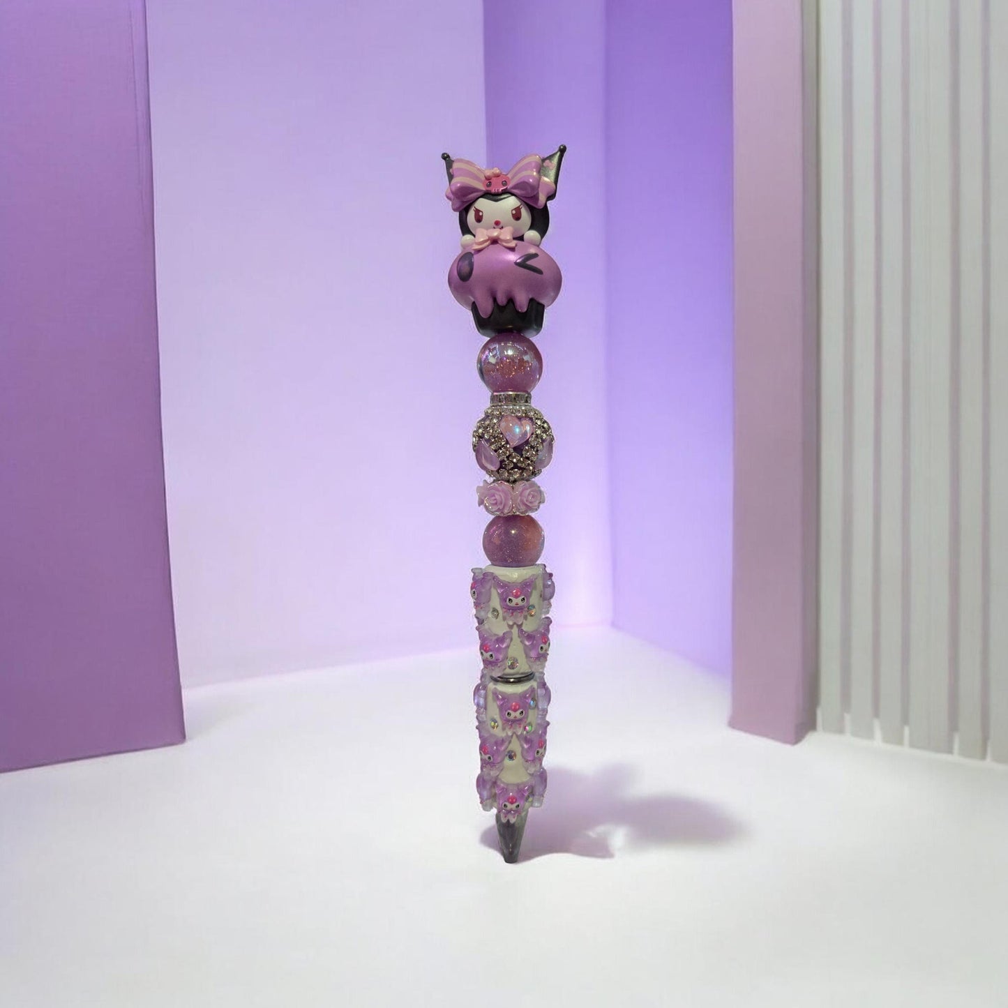 Purple Kuku Beaded Pen