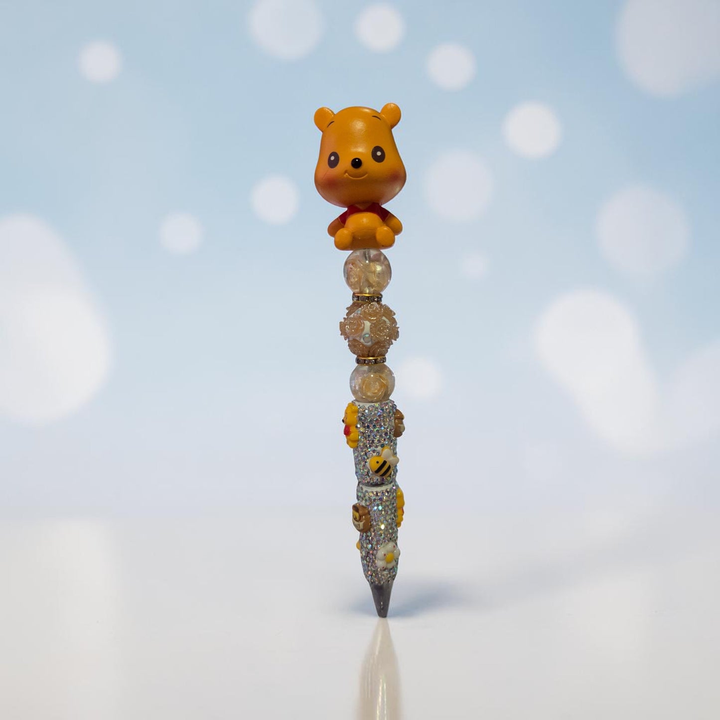Yellow Bear Beaded Pen