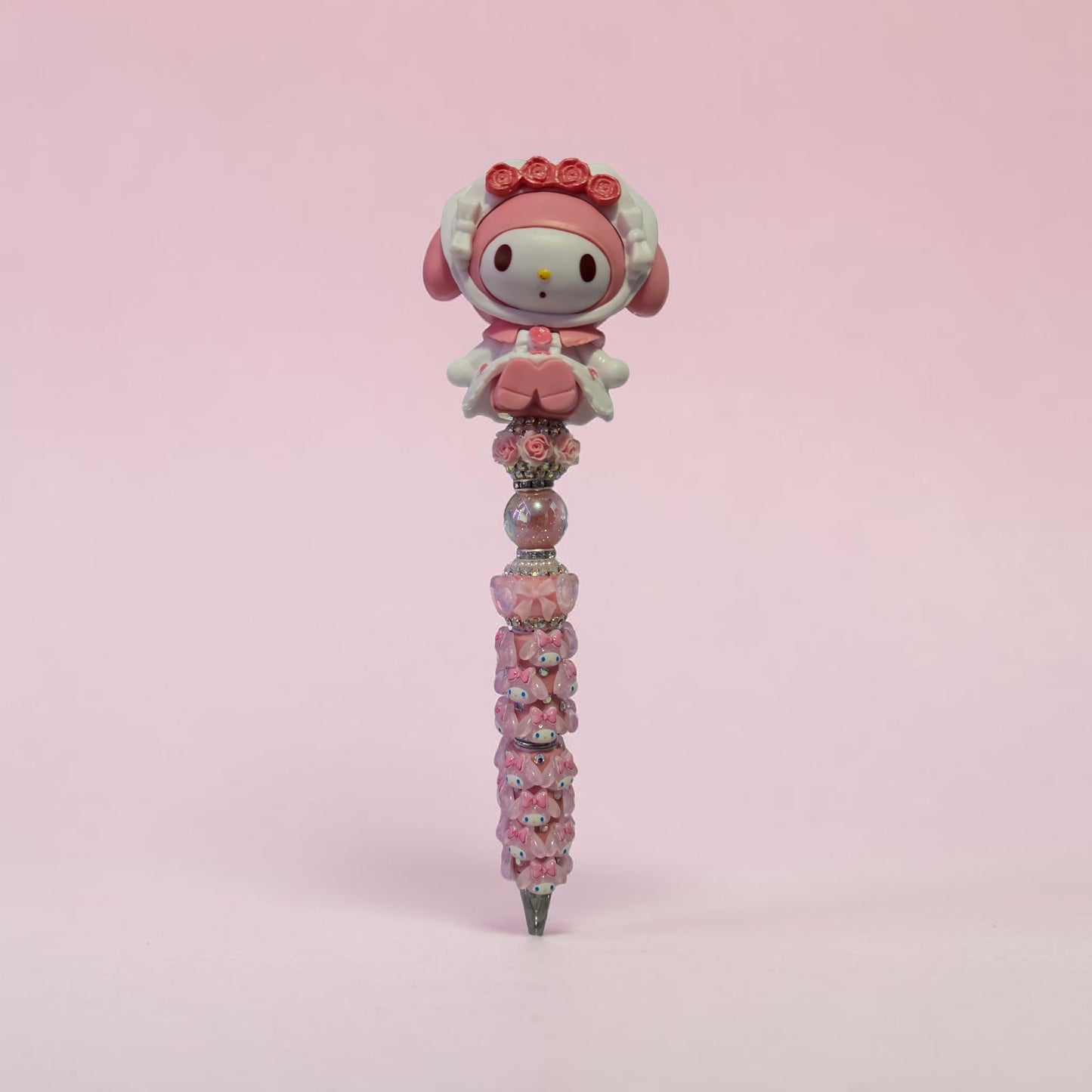 Pink Bear Beaded Pen
