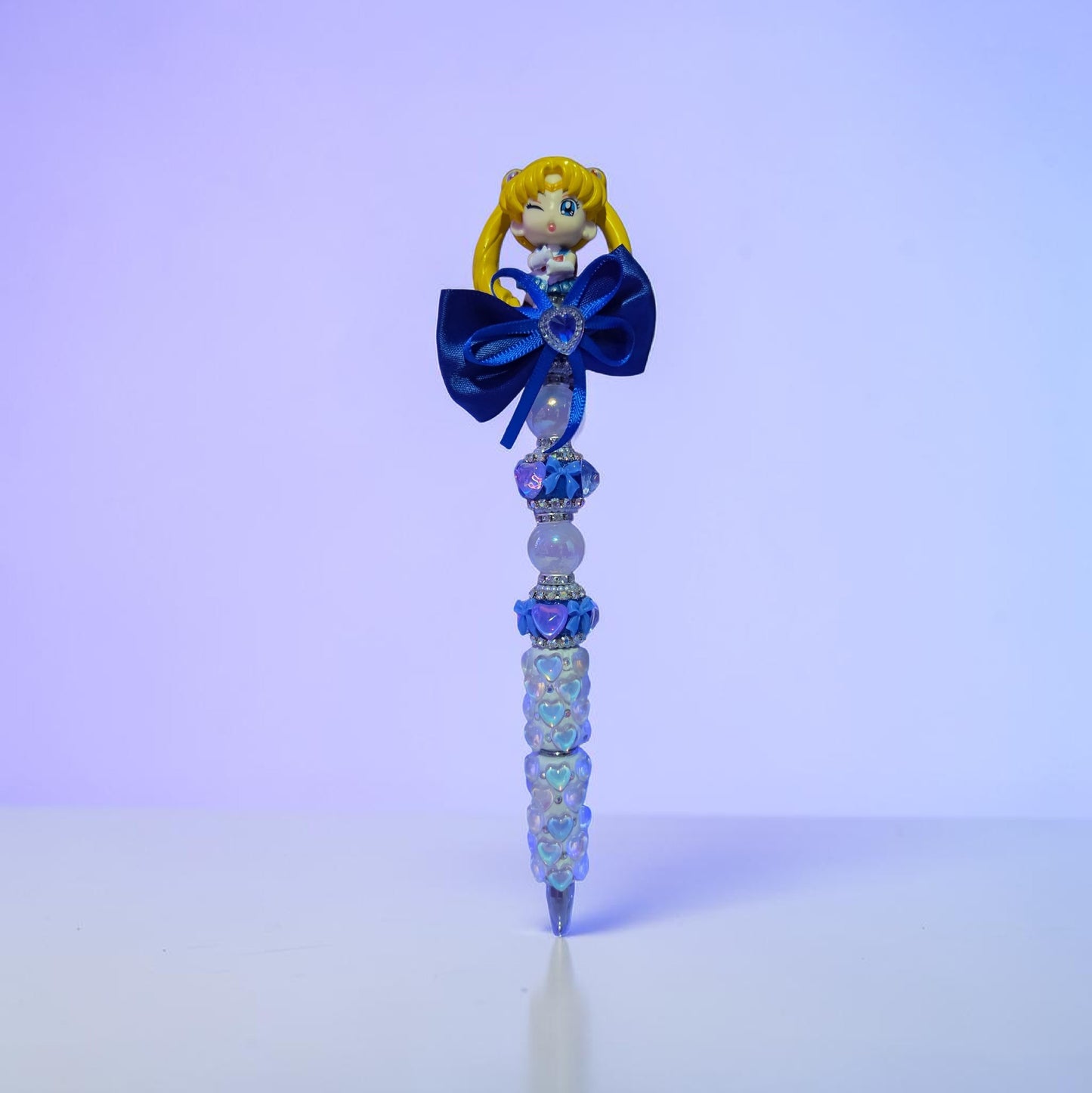 Blue Sailor Beaded Pen